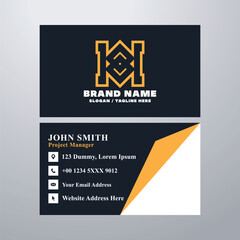 Simple business card design template
