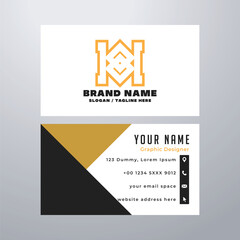 Simple business card design template
