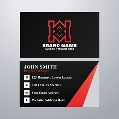 Simple business card design template
