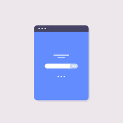 Ui and ux simple design for personal and business use concept flat vector illustration.	
