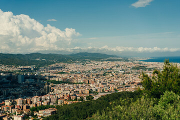  view of rambla del carmel on a clear sky in Barcelona, Spain - may 2 2024