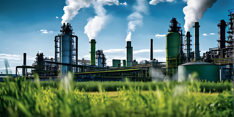 oil refinery plant