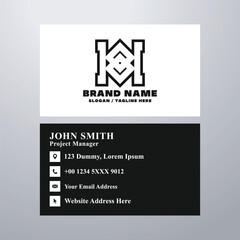 Simple business card design template
