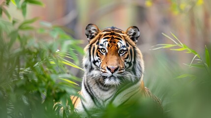 Fototapeta premium Tiger, wild animal in the natural habitat