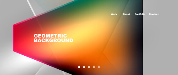 Gradient triangle geometric minimal wallpaper