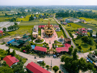aerial view of the city
