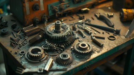old watch mechanism
