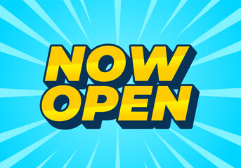 Now open. Text effect in 3D style with good colors