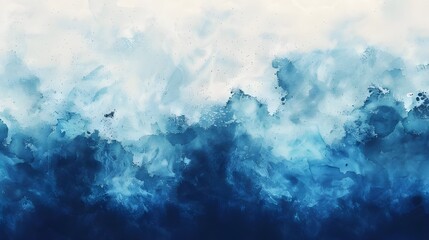 aqua and blue watercolor abstract isolated background