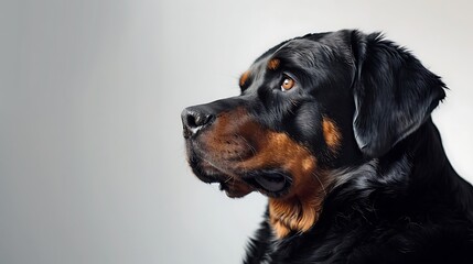 Portrait of a Rottweiler