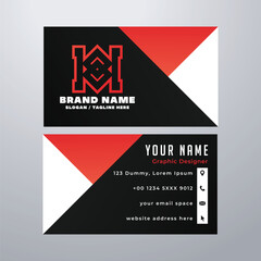 Simple business card design template

