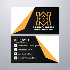 Simple business card design template
