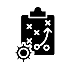 Obraz premium Strategic Planning Vector Glyph Icon Design