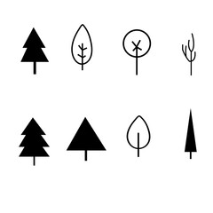 tree logo with tree icon