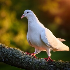 Fototapeta premium white dove, AI generated