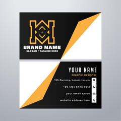 Simple business card design template
