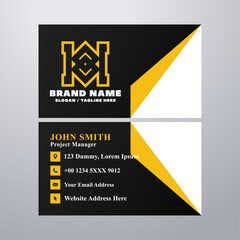 Simple business card design template
