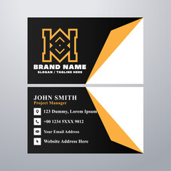 Simple business card design template
