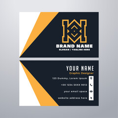 Simple business card design template
