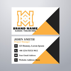 Simple business card design template
