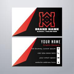 Simple business card design template
