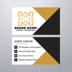 Simple business card design template
