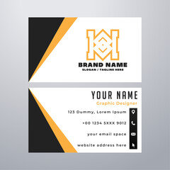 Simple business card design template
