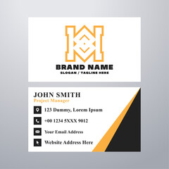 Simple business card design template
