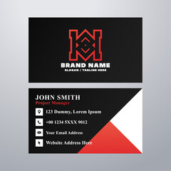 Simple business card design template

