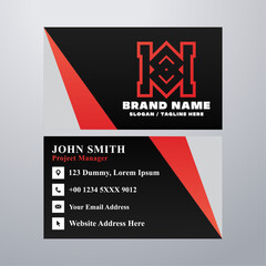 Simple business card design template
