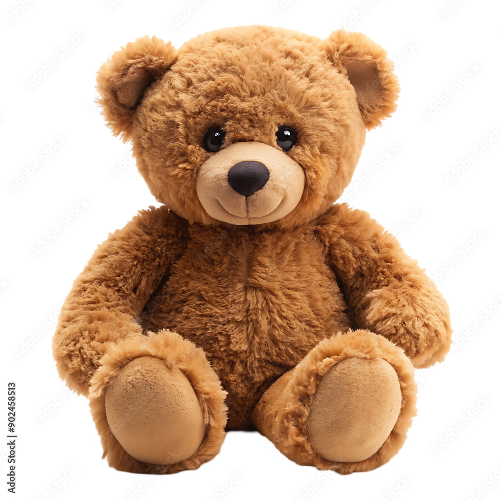 Wall mural teddy bear isolated on white