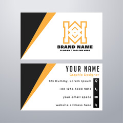 Simple business card design template
