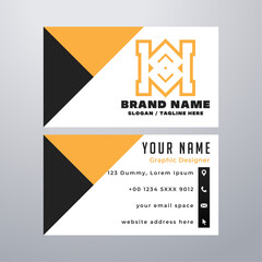 Simple business card design template
