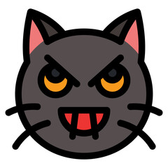 Vector Icon Devil, Cat, Animal, Expression, Cat Emoji