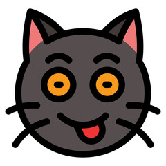 Vector Icon Delicious, Cat, Animal, Expression, Cat Emoji