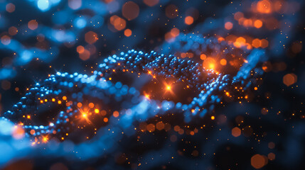 Clean background with a hexagon DNA network design, illustrating advanced science, chemical processes, and biotechnology concepts.