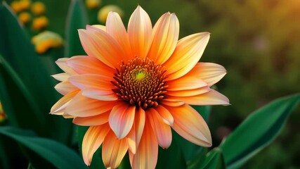 Vibrant Orange Bloom in Soft Focus