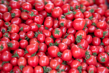 A lot of cherry tomatoes background