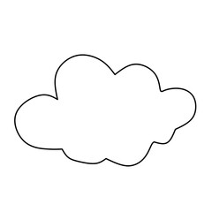 Cloud with white background 