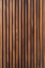 A close-up of vertical wooden texture stripes in varying brown tones, creating a natural and minimalist abstract pattern. Perfect for backgrounds, design, or wood-themed projects.