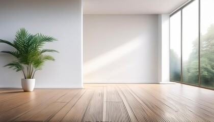 Daylight interior room, empty sopy space,  mock up and comfort interior decoration for creativity ideas home interior concept background. Generated image