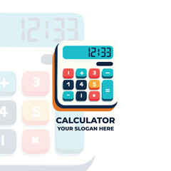 The Calculator Illustration Object for School Stuff