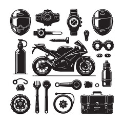 motorcycle-elements-vector-illustration
