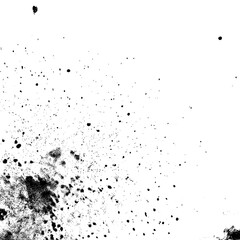 Vintage Grunge Texture Dust and Grain Particles on White Background