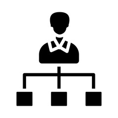 Diagram Vector Glyph Icon Design