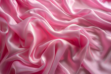 Obraz premium Pink Silk Texture with Elegant Drapes