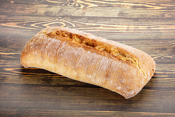 Italian ciabatta bread fresh and crust