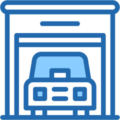 Vector Icon Garage, Garage Hand, Car, Parking, Real Estate