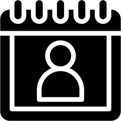 Vector Icon Date Of Birth, Calendar, Date And Time, User, Schedule