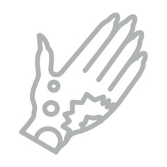 henna designs Vector Line Grey Icon Design